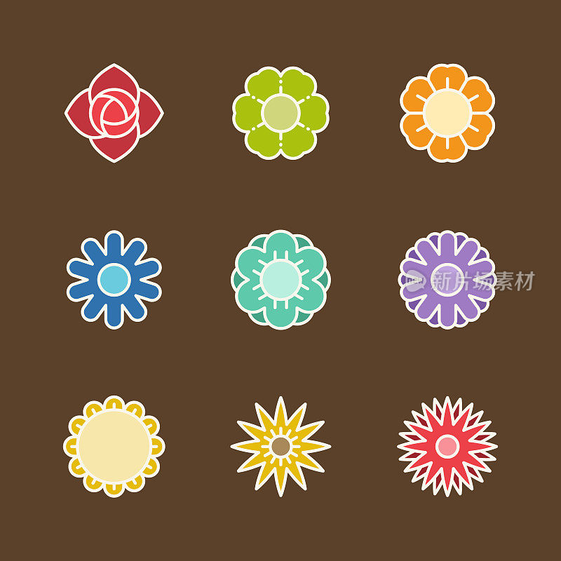 Flower icons